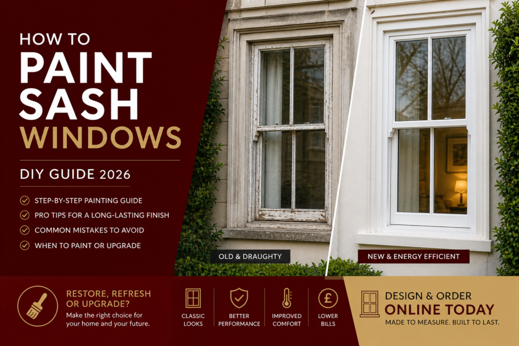 how to paint sash windows